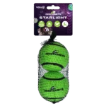 Balles de tennis flottantes pour chien, Ø 7,5 cm, vertes, 2 pièces – Dog Comets Starlight