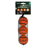 Balle de tennis flottante pour chien, Ø 6 cm, orange, 3 pièces – Dog Comets Starlight