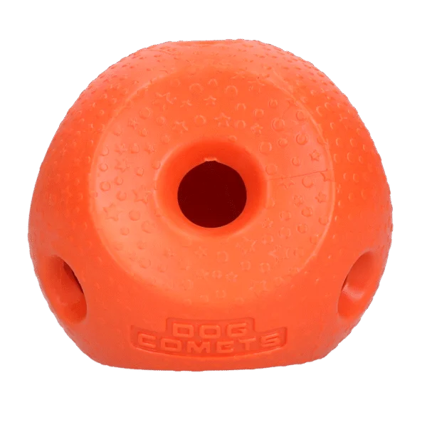 Balle à friandises pour chiens en caoutchouc TPR, orange – Dog Comets Treat Lock Ball