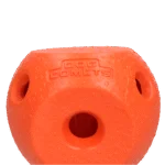 Balle à friandises pour chiens en caoutchouc TPR, orange – Dog Comets Treat Lock Ball – Image 2