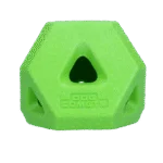 Cube à friandises en caoutchouc TPR pour friandises et bâtons à mâcher, vert – Dog Comets Treat Lock Cube