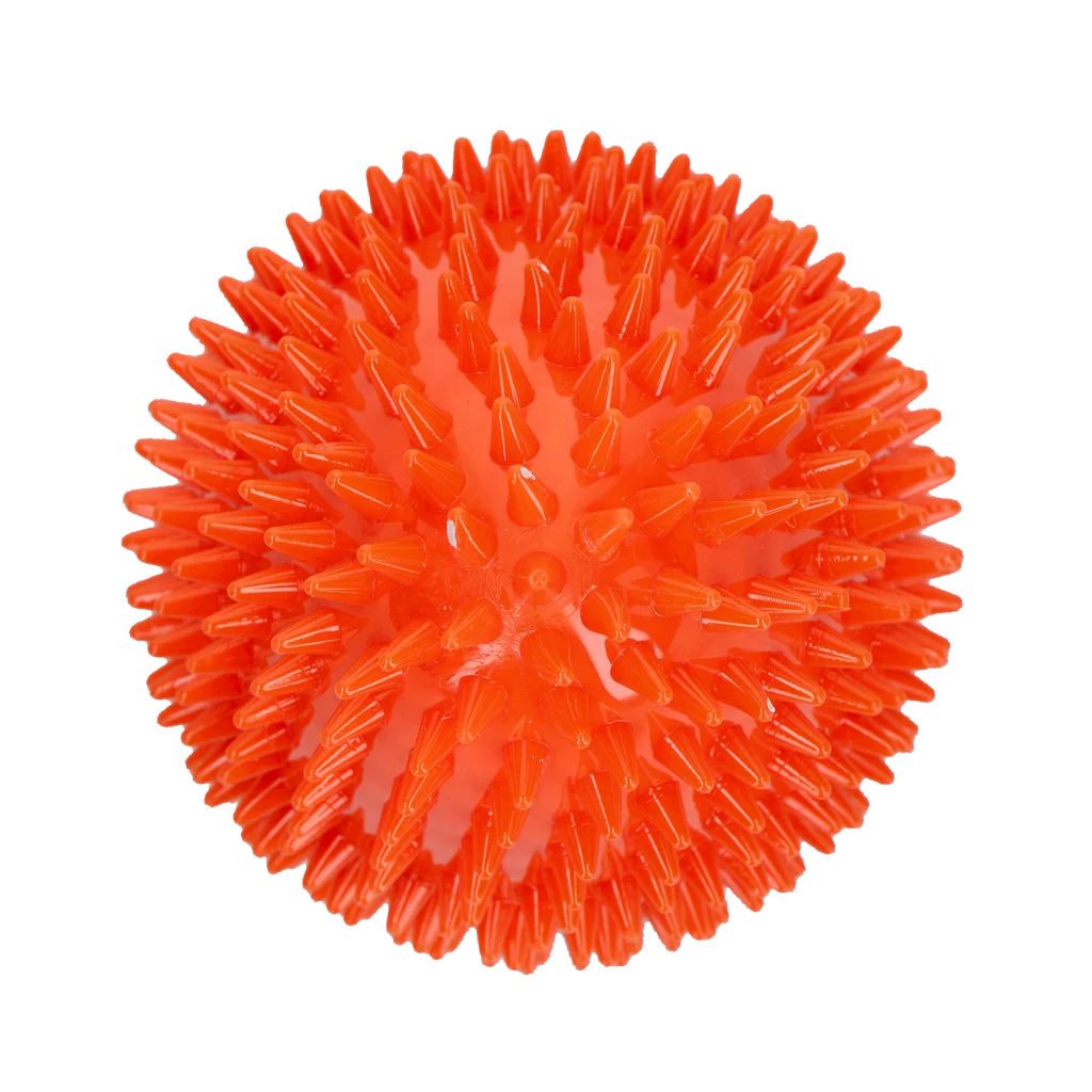 Jouet à rapporter en forme d’œuf avec couineur et picots, orange L, Ø 100 x 150 mm – Dog Comets Cosmic Egg – Image 3