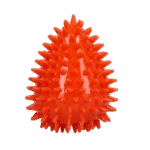 Jouet à rapporter en forme d’œuf avec couineur et picots, orange M, Ø 80 x 110 mm – Dog Comets Cosmic Egg – Image 2