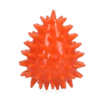 Jouet à rapporter en forme d’œuf avec couineur et picots, orange S, Ø 50 x 60 mm – Dog Comets Cosmic Egg – Image 2