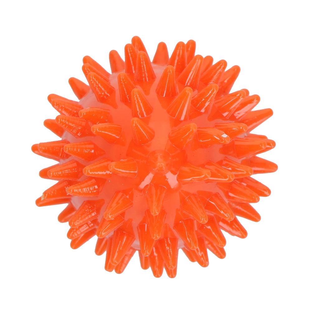 Jouet à rapporter en forme d’œuf avec couineur et picots, orange S, Ø 50 x 60 mm – Dog Comets Cosmic Egg – Image 3