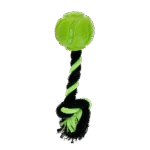 Balle pour chien avec corde à tirer, 6 cm, verte – Dog Comets AstroTug – Image 2