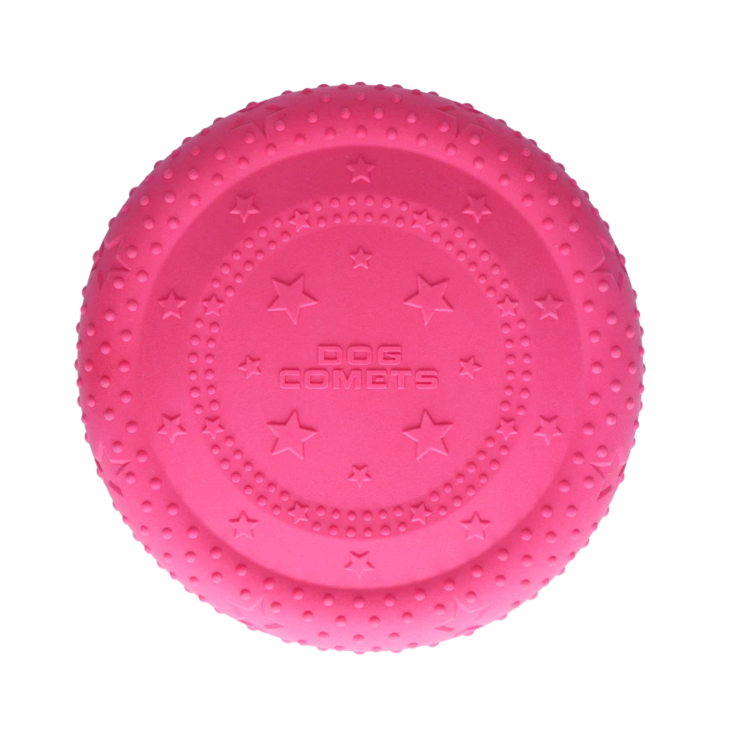 Frisbee en mousse pour chien, flottant, rose M – Dog Comets UFO Flyer – Image 3
