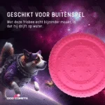 Frisbee en mousse pour chien, flottant, rose M – Dog Comets UFO Flyer – Image 5