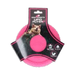 Frisbee pour chien en caoutchouc mousse, flottant, rose S – Dog Comets UFO Flyer