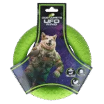 Anneau à lancer pour chien en mousse, flottant, vert M, Ø 19 cm – Dog Comets UFO Ring