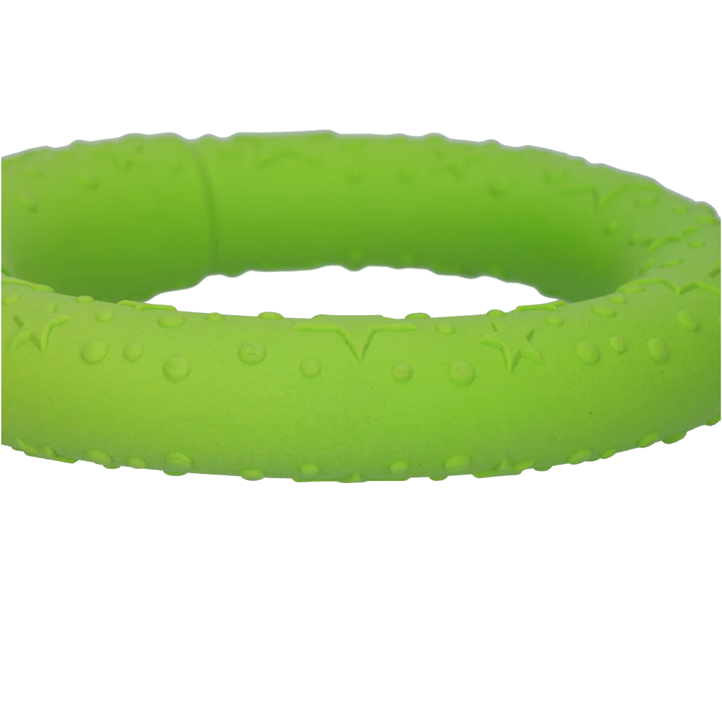 Anneau à lancer pour chien en mousse, flottant, vert M, Ø 19 cm – Dog Comets UFO Ring – Image 4