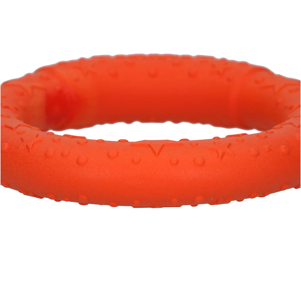 Anneau de lancer pour chien en mousse, flottant, orange M, Ø 19 cm – Dog Comets UFO Ring – Image 4