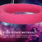 Anneau de lancer pour chien en caoutchouc mousse, flottant, rose M, Ø 19 cm – Dog Comets UFO Ring – Image 6