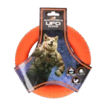 Anneau de lancer pour chien en mousse, flottant, orange S, Ø 13,5 cm – Dog Comets UFO Ring