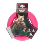 Anneau de lancer pour chien en caoutchouc mousse, flottant, rose S, Ø 13,5 cm – Dog Comets UFO Ring