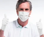 Gants nitrile blancs à usage unique, taille S, 100 pièces – Comforties Soft Nitril – Image 2