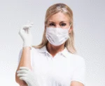 Gants jetables en nitrile blancs, taille M, 100 pièces – Comforties Soft Nitril – Image 3