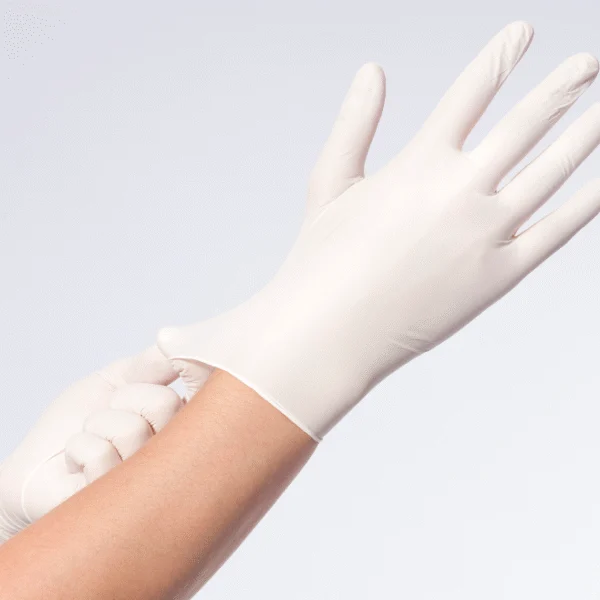 Gants jetables en nitrile blancs, taille L, 100 unités – Comforties Soft Nitril
