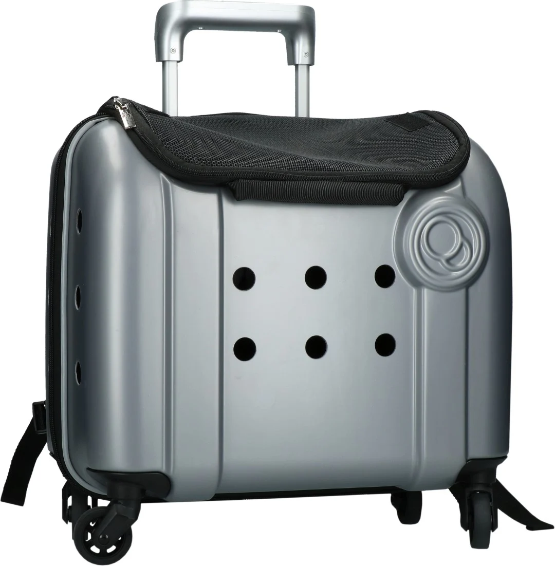 COMPA007.jpg Sac de transport à roulettes pour chien avec fonction sac à dos, gris, 40 x 25 x 31 cm – Compaws Trolley London – Image 1