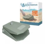 Fontaine à eau avec pédale et raccordement au tuyau d’arrosage, vert olive – Coolpets Splash Water Fountain