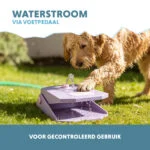 Fontaine à eau avec pédale et raccord pour tuyau d’arrosage, lilas – Coolpets Splash Water Fountain – Image 4