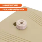 Fontaine à eau avec pédale et raccord pour tuyau d’arrosage, beige – Coolpets Splash Water Fountain – Image 6