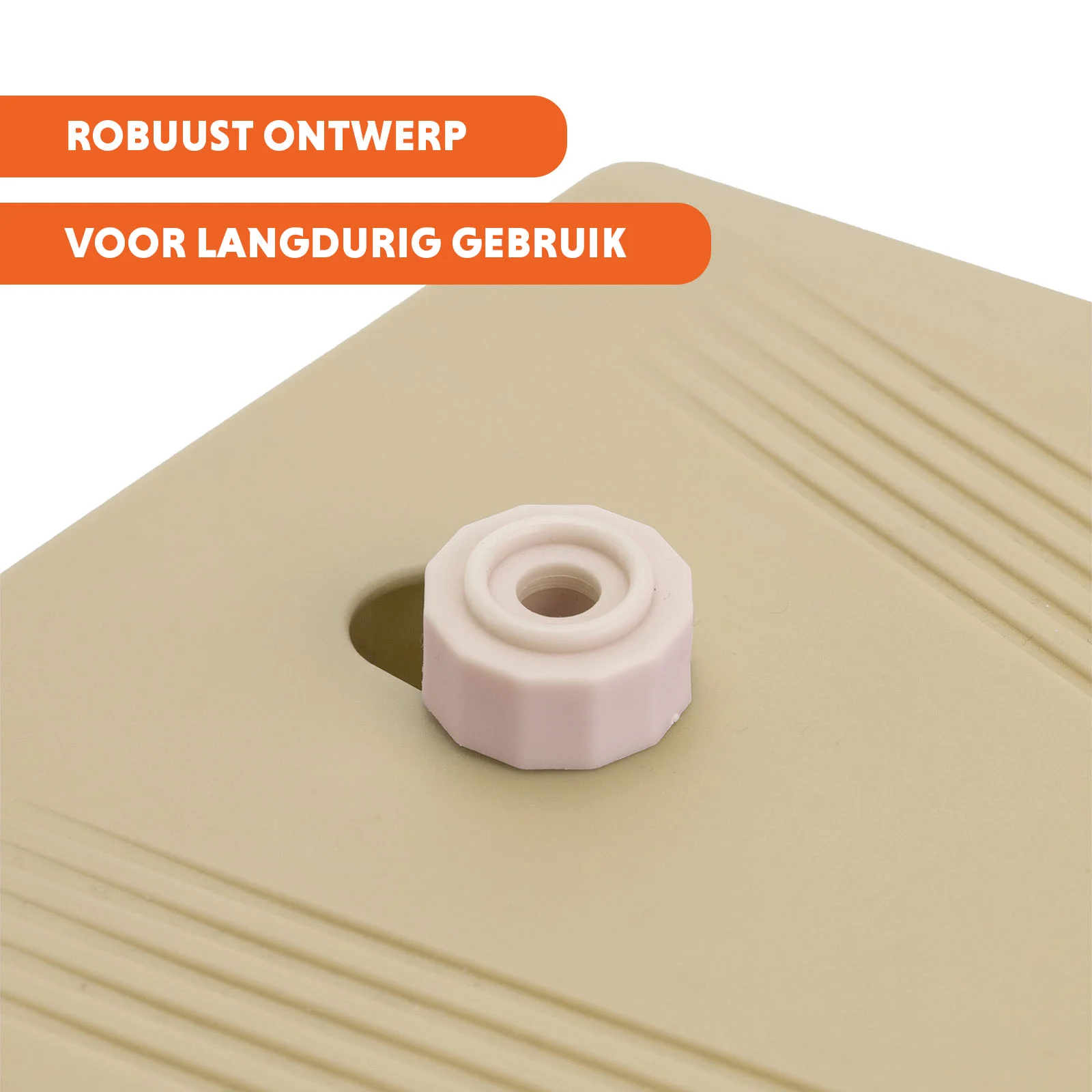 Fontaine à eau avec pédale et raccord pour tuyau d’arrosage, beige – Coolpets Splash Water Fountain – Image 6