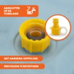 Piscine pour chien avec arroseurs, diamètre 120 cm, hauteur des parois 30 cm – Coolpets Splash Sprinkler Pool – Image 3