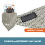 Bandana rafraîchissant pour chiens, beige, L, 85 x 40 cm – Coolpets Cooling Bandana – Image 5