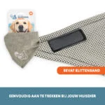 Bandana rafraîchissant pour chien, beige, M, 65 x 30 cm – Coolpets Cooling Bandana – Image 5