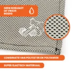 Bandana rafraîchissant pour chiens, beige, S, 45 x 20 cm – Coolpets Cooling Bandana – Image 3