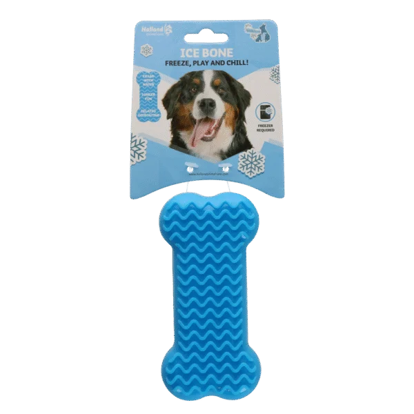 Jouet rafraîchissant en forme d’os pour chiens, à remplir d’eau, 14 x 6,7 x 3,8 cm – Coolpets Ice Bone
