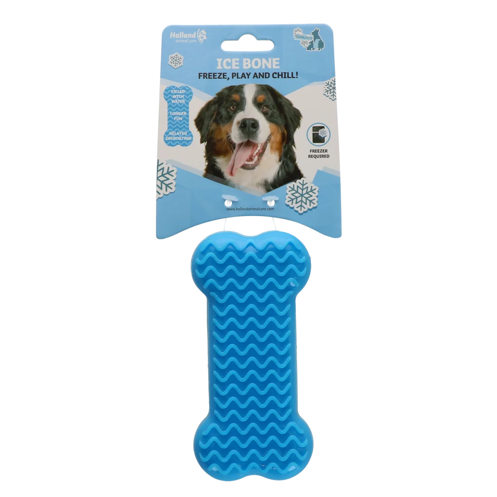 Jouet rafraîchissant en forme d’os pour chiens, à remplir d’eau, 14 x 6,7 x 3,8 cm – Coolpets Ice Bone – Image 1