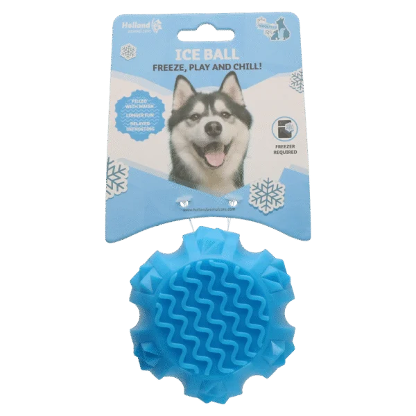 Balle rafraîchissante pour chien, 9 × 9 × 6,9 cm – Coolpets Ice Ball