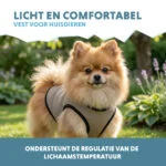 Gilet rafraîchissant pour chiens, à activer avec de l’eau, XS, longueur de dos 20 cm – Coolpets Cooling Vest – Image 4