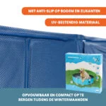 Piscine pour chien avec fond antidérapant, pliable, ø 80 x 20 cm – Coolpets Splash Dog Pool – Image 5