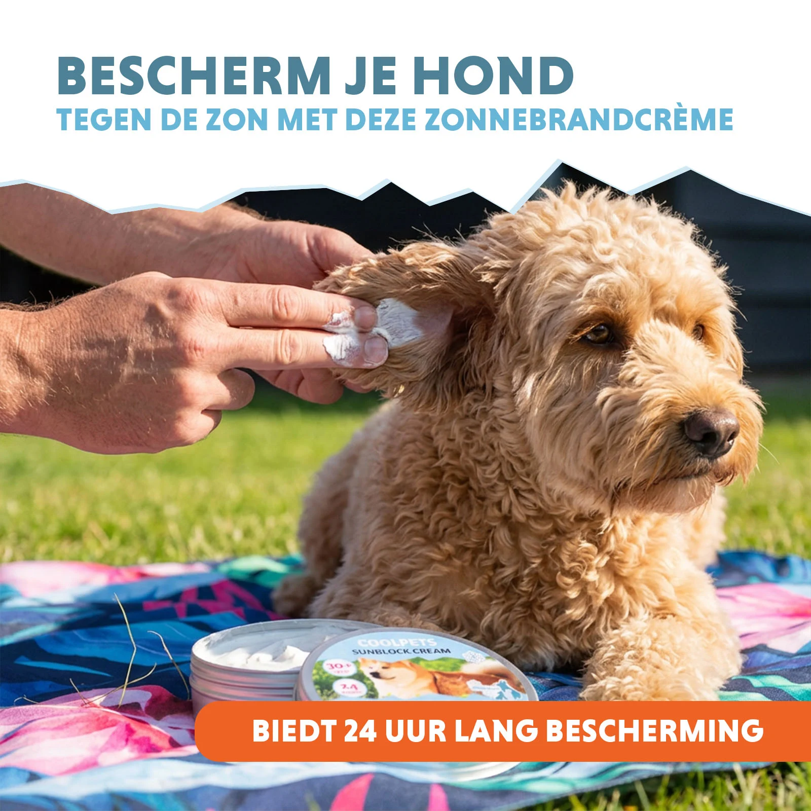 Crème solaire pour chiens, SPF 30+, 150 g – Coolpets Sunblock Creme – Image 3