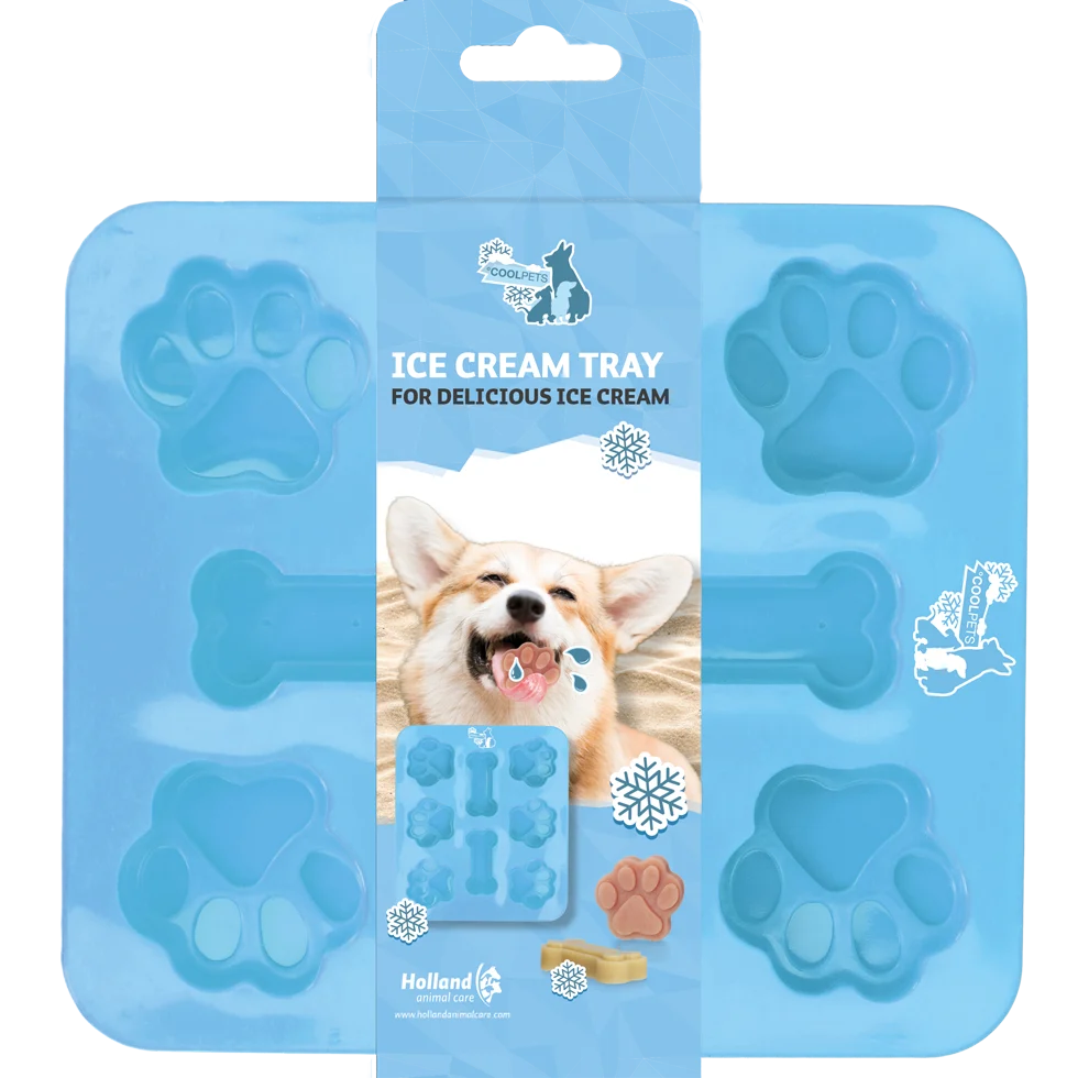 COOL090.png Moule à glace pour 8 friandises glacées pour chien – Coolpets Dog Ice Mix Tray – Image 1