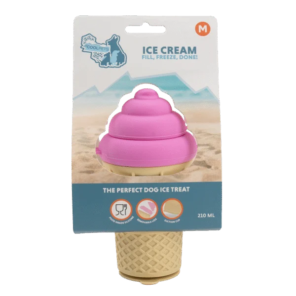 Moule à glace pour chien en silicone avec ventouse, Coolpets Ice Cream M