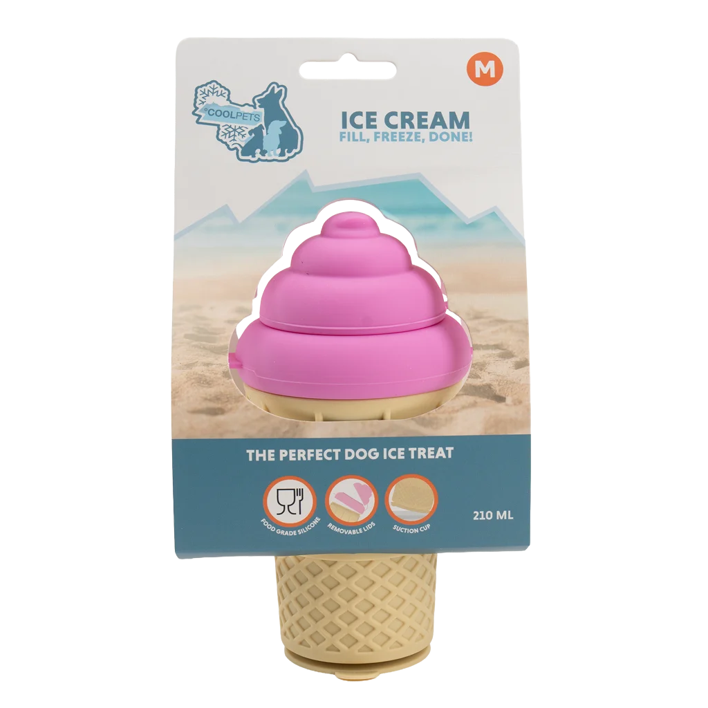 Moule à glace pour chien en silicone avec ventouse, Coolpets Ice Cream M – Image 1