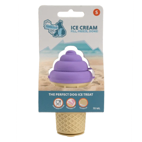 Moule à glace pour chien en silicone avec ventouse, Coolpets Ice Cream S
