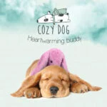Peluche pour chien Lapin avec battement de cœur et sachet chauffant, rose, 30 x 20 cm, Cozy Dog Bunny – Image 4