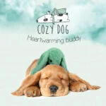 Peluche pour chien Lapin avec battements de cœur et poche chauffante, vert, 30 x 20 cm – Cozy Dog Bunny – Image 4