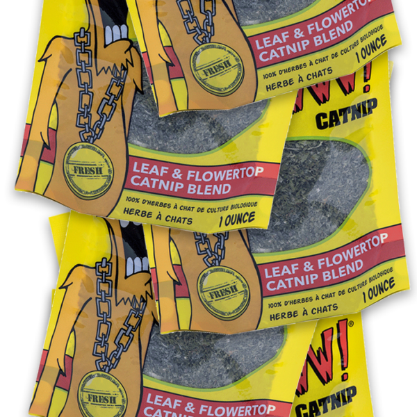 Bande de présentation avec 12 sachets d’herbe à chat de 1 oz – Yeowww! Catnip