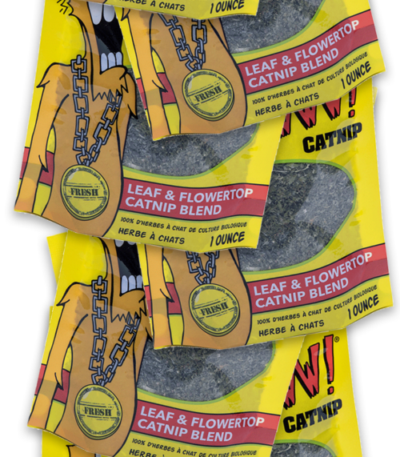 Bande de présentation avec 12 sachets d’herbe à chat de 1 oz – Yeowww! Catnip