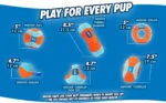Balle pour chien avec revêtement extérieur en chenille, pour l’intérieur, Ø 12 cm – Chuckit! Indoor Ball – Image 4