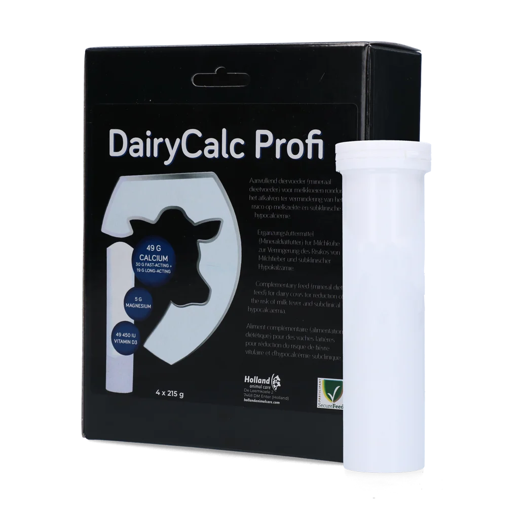 Bolus de calcium pour vaches laitières, 4 x 215 g – Hofman Animal Care Dairy Calcium Bolus (Mg & Vit. D3) – Image 1