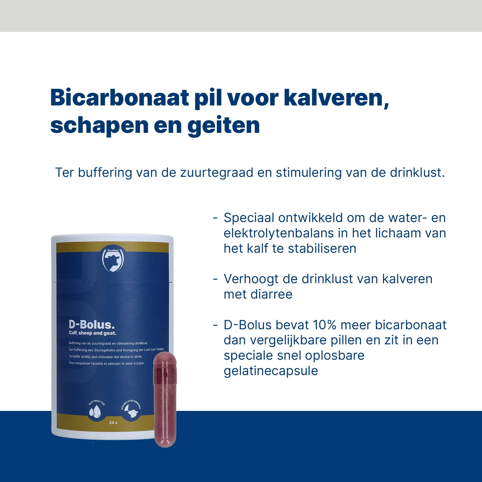 Bolus de bicarbonate pour veaux, 24 unités – Excellent D-Bolus – Image 3