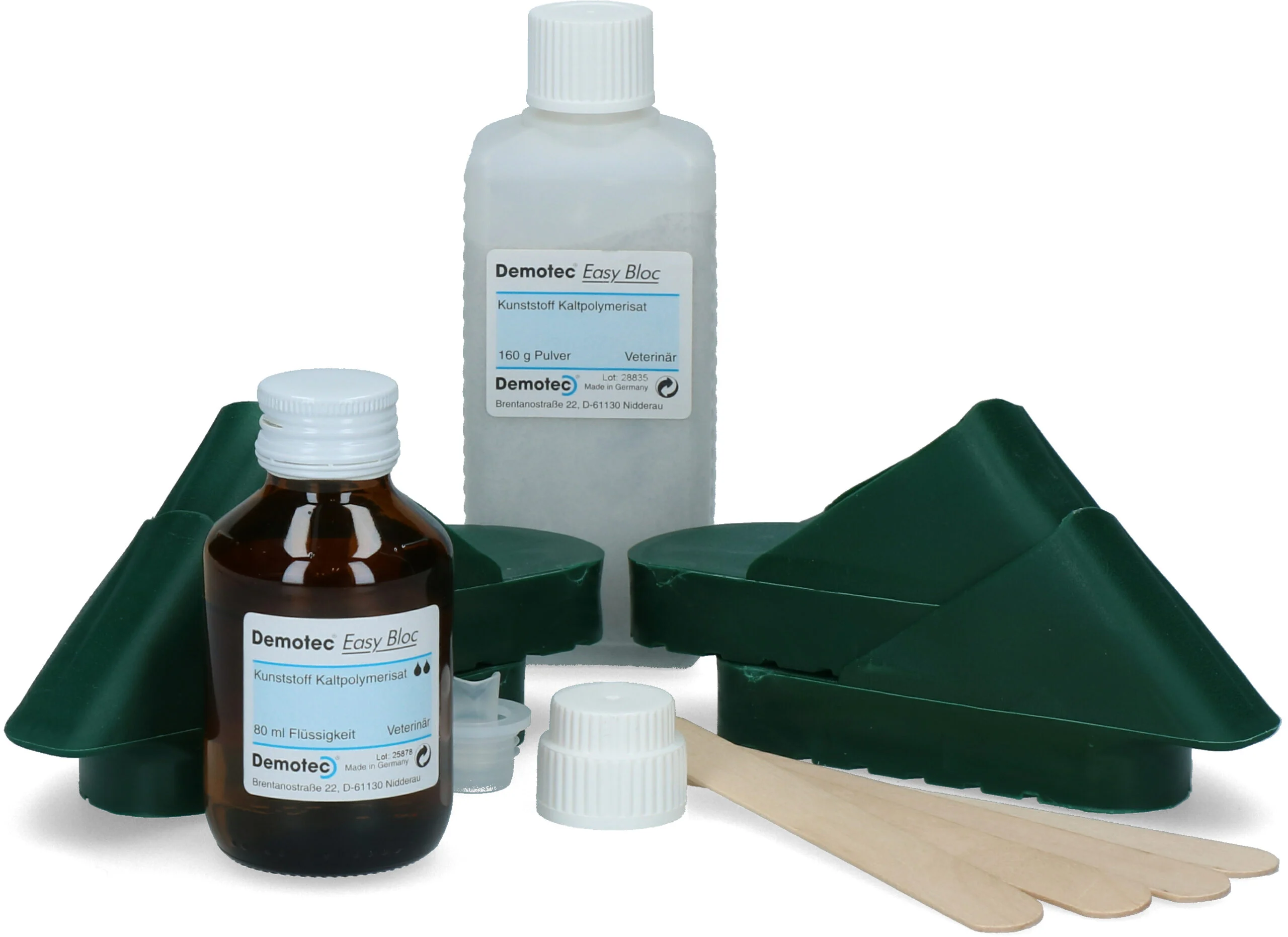 Système de soin des onglons pour 4 traitements – Demotec Easy Bloc – Image 1