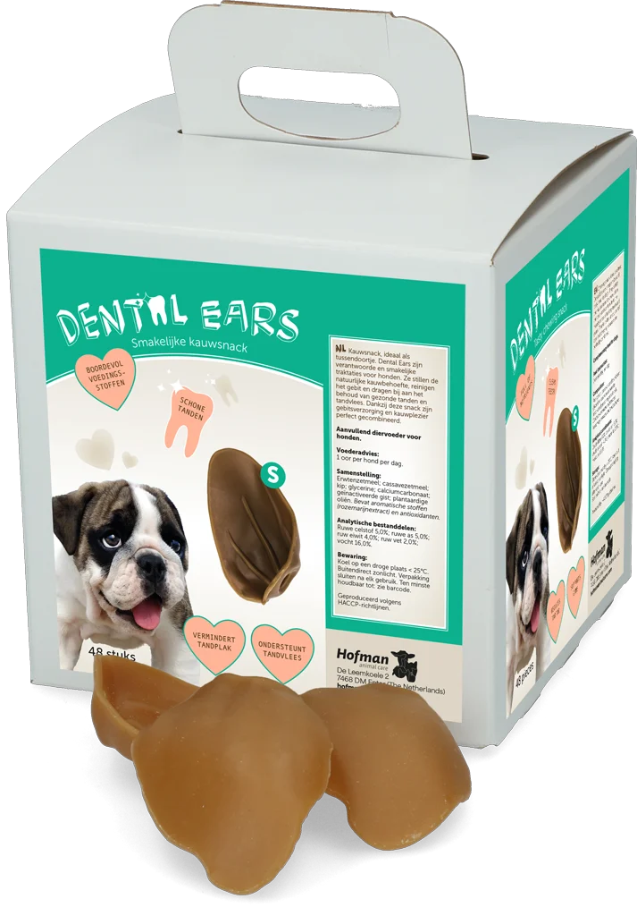 Friandises à mâcher pour chiens Small, 48 pièces – Dental Ears – Image 1
